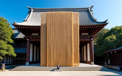 出雲大社の荘厳な注連縄